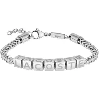 Lacoste Bracelet en acier d'origine pour homme Script 2040521