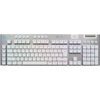 Logitech G G915 X - Clavier - LIGHTSPEED - rétroéclairage - sans fil - Bluetooth 5,0, 2,4 GHz, USB - QWERTY - US International - Commutateur de touches : GL Tactile - blanc (920-012690)
