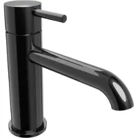 Blaufoss Round 2.0 EcoStart robinet de lavabo standard Noir Brillant