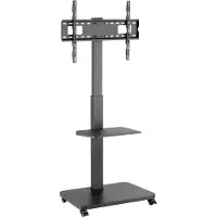 Gembird Tvs-75s-02 Tv Stand With Wheels Argenté