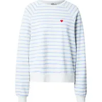 Pieces Sweat-shirt 'PCGRETA' bleu clair / rouge / blanc
