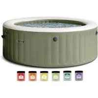 Intex PureSpa Bubble Massage 4 pers. + Aquatural Cristaux d'Arôme 6 x 350g
