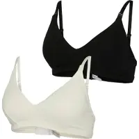 Mamalicious Soutien-gorge d’allaitement 'MLLeyla Feed Me' noir / blanc