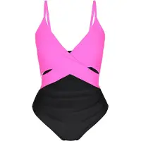 Faina Maillot de bain rose / noir