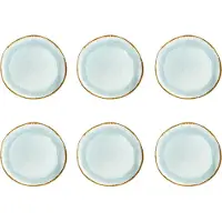 Medard de Noblat MÃdard de Noblat - Shadow Aqua - Dinerbord 28 cm - 6 delig (AI60CCB0001AP), Assiettes, Bleu, Vert, Multicolore, Gris