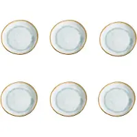 Medard de Noblat MÃdard de Noblat - Shadow Aqua - Dessertbord 20.5 cm - 6 delig (AI60CCB0001AD), Assiettes, Or, Bleu, Gris