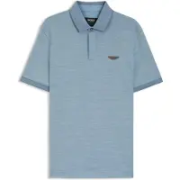 BOSS Polo x ASTON MARTIN en piqué de coton et mohair