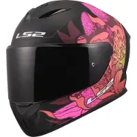 LS2 Casque LS2 FF820 Rapid III Poppies, noir/rose, M (57/58)