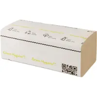 Huchtemeier Papier FALK - Essuie-mains pliés en Z, 25x23cm, 5000 feuilles - 100% neutre en CO2 - -, Essuie-tout, Beige