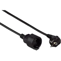 Hama 00047869 alimentation Rallonge noir 3 m H05VV-F 3G 1,5 mm²