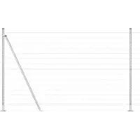 vidaXL Clôture en fil de fer soudé avec socle en béton 10 x 1,6 m (L x H)