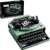 LEGO Ideas Machine à écrire, activités manuelles pour adultes, modèle rétro à collectionner et à décorer, loisirs créatifs, idée de cadeau unique 21327