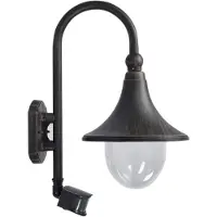 LINDBY Luminaires d'extérieur , Daphne, dimmable, Noir, Balcon, Aluminium, Ancien