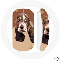 MANIACASE Souris Sans Fil Basset Hound chien visage
