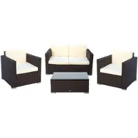 Aktive Table Avec 2 Fauteuils