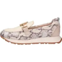 Hispanitas pour femme. PHV253919 Mocassins en cuir Kansas beige (40), 1 à 3 cm, Aucun, Casuel, Imprimé animal