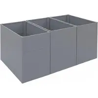 Mendler Jardinière sur pied -P64 (lot de 3)