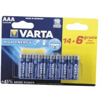 Varta Pile alcaline Long-life Power AAA - LR03 - Pack de 20