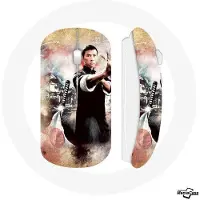 MANIACASE Souris Sans Fil - - Donnie Yen - Blanc - Clé USB Wifi - Compatible Mac et PC
