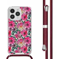 IMoshion Coque Design avec cordon Apple iPhone 14 Pro - Flower Water