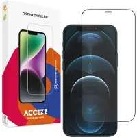 Accezz Protection d'écran en verre trempé Full Cover pour Apple iPhone 12 (Pro)