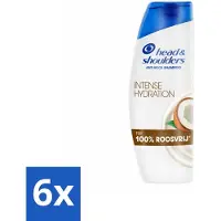 Head & shoulders - Shampooing - Hydratation intense - 100 % sans pellicules - 300 ml - Pack avantage - 6 pièces