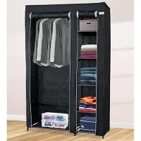 Lendo Online Armoire Pliable 108x44x166 cm Acier Noir