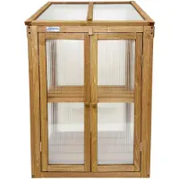 Lendo Online Mini Serre de Culture Bois 60x49x97,5 cm Marron