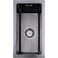 Lendo Online Évier de Cuisine Inox 24x44 cm Anthracite