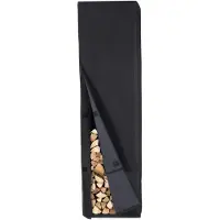 Lendo Online Housse pour Range-bûches 100x25x196 cm Noir