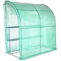 Lendo Online Serre Murale de Jardin 200x100x214 cm PE Verte