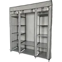 Lendo Online Armoire Pliable 145x44x170 cm Acier Gris