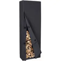 Lendo Online Housse pour Range-bûches 50x25x148 cm Noir