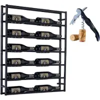 Lendo Online Présentoir à vin Modèle 12 bouteilles en acier noir