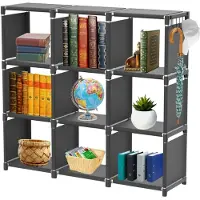 Lendo Online Armoire de Rangement Pliable 9 Compartiments