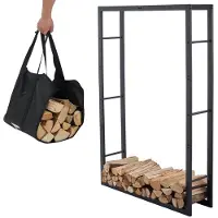 Lendo Online Range-bûches 100x148 Acier Thermolaqué Noir