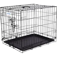 Lendo Online Cage pour Chien Pliable 60x43x50 cm Acier Noir