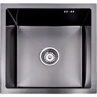 Lendo Online Évier de Cuisine Inox 44x44 cm Anthracite