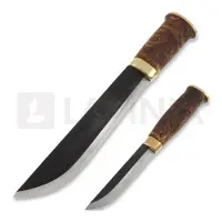 Kauhavan Puukkopaja Couteau Double Leuku 210, stained