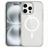 IMoshion Coque Pailletée avec MagSafe Apple iPhone 16 Pro Max - Paillettes Transparent