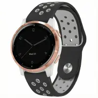 IMoshion Bracelet sport en silicone - Connexion universelle 18 mm - Black / Grey