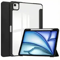 IMoshion Coque tablette rigide Trifold pour Apple iPad Air 13 pouces (2026) M4 / (2025) M3 / (2024) M2 - Noir