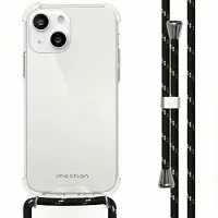 IMoshion Coque arrière Transparente avec cordon Apple iPhone 13 - Noir & Doré