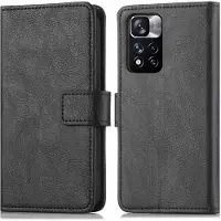 IMoshion Étui de télephone portefeuille de luxe Xiaomi Redmi Note 11 Pro - Noir