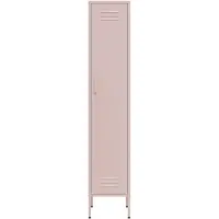 Lendo Online Armoire Vestiaire 35x50x180 cm Métal Rose