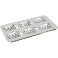 Gobel Plaque 6 Madeleines Gourmandes - Fer Blanc - 395 X 200 Mm