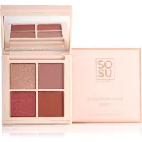 SOSU Cosmetics Eyeshadow Quad palette de fards à paupières teinte Berry 4.8 g