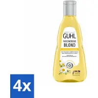 Guhl - Shampooing - Colorshine Blonde - 250 ml - pack économique - 4 pièces