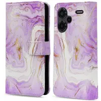 IMoshion Étui de télephone portefeuille Design Xiaomi Redmi Note 13 Pro Plus (5G) - Purple Marble