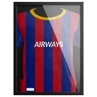Avalo Exchange Frame - Encadrement maillot de foot - 3D Box Frame - 60x80 CM - Noir - Deep Frame - Encadrement de maillot dans un cadre photo